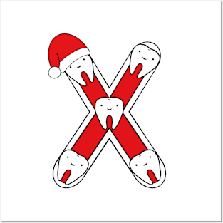 Letter X (Happimola Christmas Alphabet) Posters and Art